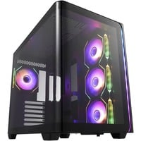 FSP M580, Tower-Gehäuse schwarz, Tempered Glass x 2