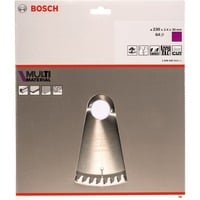 Bosch Kreissägeblatt Multi Material, Ø 230mm, 64Z Bohrung 30mm, für Handkreissägen