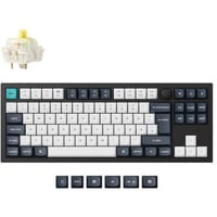 Keychron Q3 Max, Gaming-Tastatur schwarz/mehrfarbig, DE-Layout, Gateron Jupiter Banana, Hot-Swap, Aluminiumrahmen, RGB