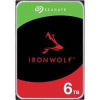 IronWolf NAS 6 TB CMR, Festplatte SATA 6 GB/s, 3,5″ Kapazität: 6 TB ms/Cache/U: -/256 MB/5.400 U/min Datentransferrate: Lesen: 190 MB/s