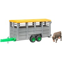 Viehtransportanhänger mit Kuh, Modellfahrzeug