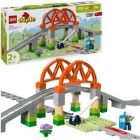 10426 DUPLO Town Eisenbahnbrücke und Schienen - Erweiterungsset, Konstruktionsspielzeug