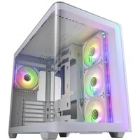 Fortron FSP , Tower-Gehäuse weiß, Tempered Glass x 2