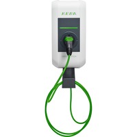 KEBA KeContact P30 Green Edition Deutschland Edition 121.218, Wallbox weiß/grün, 11 kW, 6 m Kabel