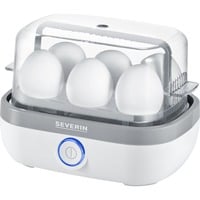 Severin Eierkocher EK 3164 weiß/grau, 420 Watt, für 6 Eier