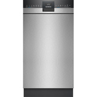 Siemens SR43ES24ME IQ300 , Spülmaschine schwarz/edelstahl (gebürstet), 45 cm, Home Connect