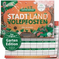 Denkriesen Stadt Land Vollpfosten - Garten Edition, Partyspiel A4-Spielblock