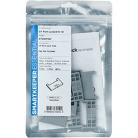 SMARTKEEPER ESSENTIAL CF Port Lock (CF04), Einsteckschloss Farbcode Grau, 10 Stück