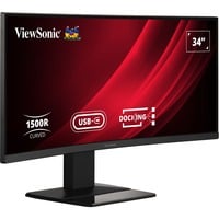 ViewSonic VG3419C, LED-Monitor 86.4 cm (34 Zoll), schwarz (matt), UWQHD, VA, Curved, USB-C, USB-Hub, 120Hz Panel