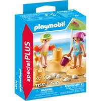 PLAYMOBIL 71581 specialPLUS Kids mit Sandburg, Konstruktionsspielzeug 