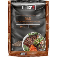 Weber Holzpellets Eiche, 8kg, Brennstoff für Smoker und Pelletgrills