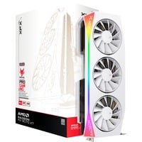 XFX Radeon RX 9070 XT OC Mercury RGB, Grafikkarte weiß, RDNA4, GDDR6, 3x DisplayPort, 1x HDMI 2.1