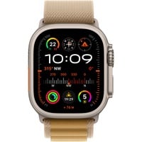 Apple Watch Ultra 2, Smartwatch titan, 49 mm, Alpine Loop Mandel, Titangehäuse, Cellular