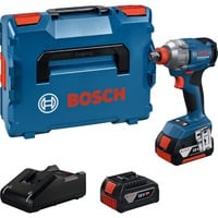 Bosch Akku-Schlagschrauber GDX 18V-285 Professional, 18Volt blau, 2x Li-Ionen Akku 4,0Ah, in L-BOXX