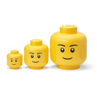 Room Copenhagen LEGO Storage Head mini Set, Aufbewahrungsbox gelb