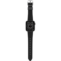 Otterbox Symmetry Cactus Leather, Uhrenarmband schwarz, Apple Watch 42/44/45 mm
