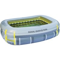 Happy People BVB Signal Iduna Park Pool, Schwimmbad grau/gelb, 200 x 150 x 50cm, 2 Ringe