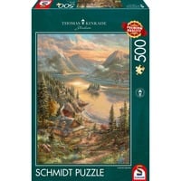 Schmidt Spiele Thomas Kinkade Studios: Pracht am Seeufer, Puzzle 500 Teile