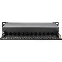10" Patchpanel DN-91612S-EA, 12-Port, Cat.6a