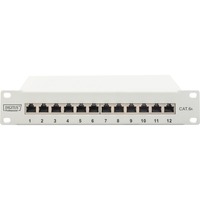 10" Patchpanel DN-91612S-EA-G, 12-Port, Cat.6a