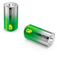 GP Batteries GP Super Alkaline Batterie C Baby, LR14, 1,5Volt 2 Stück, mit neuer G-Tech Technologie