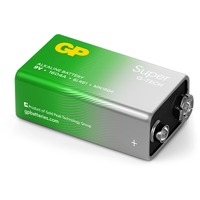 GP Super Alkaline 9V Blockbatterie Longlife, 6LR61, 9Volt