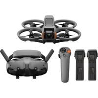 DJI Avata 2 Fly More Combo (drei Akkus), Drohne grau, Mechanischer Ein-Achsen-Gimbal