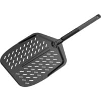 Witt Pizzaschieber perforiert 12", 30cm, Grillbesteck schwarz, für Pizzen bis Ø 30cm