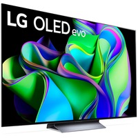 LG OLED65C38LA, OLED-Fernseher 164 cm (65 Zoll), schwarz/dunkelsilber, UltraHD/4K, HDR, SmartTV, 120Hz Panel