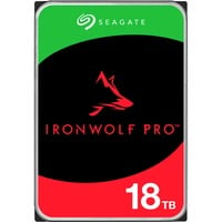 IronWolf Pro NAS 18 TB CMR, Festplatte SATA 6 Gb/s, 3,5″ Kapazität: 18 TB ms/Cache/U: 4,16 ms/256 MB/7.200 U/min Datentransferrate: Lesen: 260 MB/s