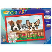 Ravensburger CreArt - Hunde und Katze, Malen