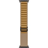 Apple 49 mm Alpine Loop, Uhrenarmband beige/schwarz, Größe M