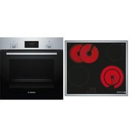 Bosch HBD231VR61 Serie 2, Backofen-Set schwarz/edelstahl