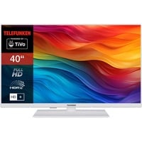 Telefunken XF40TO750M-W, LED-Fernseher 102 cm (40 Zoll), weiß, FullHD, Triple Tuner, Mediaplayer, Smart-TV