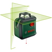 Bosch Kreuzlinienlaser AdvancedLevel 360 Set grün/schwarz, grüne Laserlinien, Reichweite Ø 24 Meter