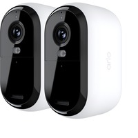 Arlo Essential 2K Outdoor Kamera, Überwachungskamera weiß/schwarz, 2er, Set, WLAN, 4 MP