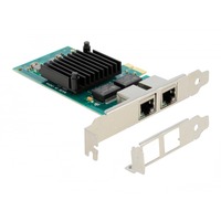 DeLOCK PCIe x1 auf 2x RJ45 Gbit, LAN-Adapter Intel® i350