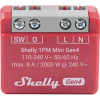 Shelly 1PM Mini Gen4, Relais rot