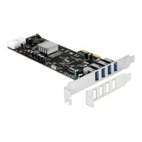 DeLOCK PCIe x4 auf 4x ext. USB 3.2 Gen 1 Quad Channel, USB-Controller 4-pin-Stromanschluss