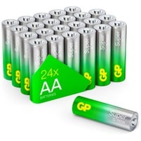 GP Batteries GP Super Alkaline Batterie AA Mignon, LR06, 1,5Volt 24 Stück, mit neuer G-Tech Technologie