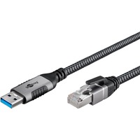 Ethernet-Kabel USB-A 3.2 Gen1 Stecker > RJ-45 Stecker, LAN-Adapter