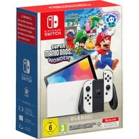 Nintendo Switch (OLED-Modell) , Spielkonsole weiß, incl. Super Mario Bros. Wonder