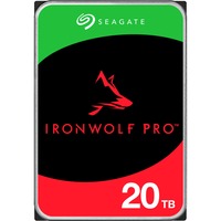 IronWolf Pro NAS 20 TB CMR, Festplatte SATA 6 Gb/s, 3,5″ Kapazität: 20 TB ms/Cache/U: 4,16 ms/256 MB/7.200 U/min Datentransferrate: Lesen: 285 MB/s