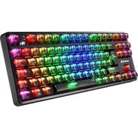 Sharkoon Crystal Shark, Gaming-Tastatur schwarz, DE-Layout, KTT