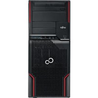 Fujitsu CELSIUS W520 Generalüberholt, PC-System schwarz/rot, Windows 10 Pro