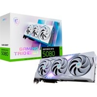 MSI GeForce RTX 5080 GAMING TRIO OC WHITE, Grafikkarte DLSS 4, 3x DisplayPort, 1x HDMI 2.1