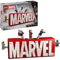 LEGO 76313 Marvel Logo & Minifiguren, Konstruktionsspielzeug 