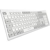 Sharkoon OfficePal K30W, Tastatur weiß, DE-Layout, Rubberdome