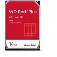 Red Plus NAS-Festplatte 14 TB SATA 6 Gb/s, 3,5″, 24/7 Kapazität: 14 TB ms/Cache/U: -/512 MB/7.200 U/min Datentransferrate: Lesen: 210 MB/s