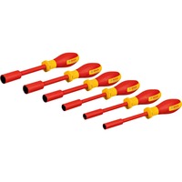 Bosch VDE Steckschlüssel-Set Professional, Sechskant 7-14mm rot/gelb, 6-teilig, in L-BOXX-Halbeinlage